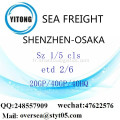 Fret maritime Port de Shenzhen expédition à OSAKA